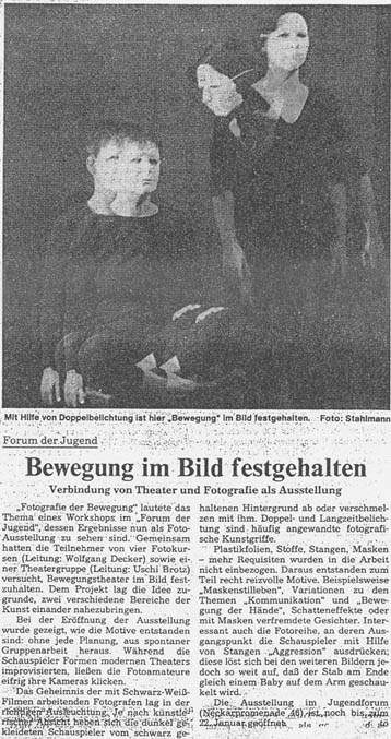  Theater und Fotografie als Ausstellung