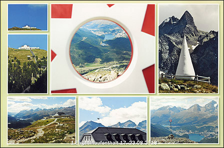 17. bis 23. August 2013 Bildmosaik- und Sport, Landschaften, Architektur, Kunst im OberEngadin  17. bis 23. August 2013 Bildmosaik- und Sport, Landschaften, Architektur, Kunst im OberEngadin